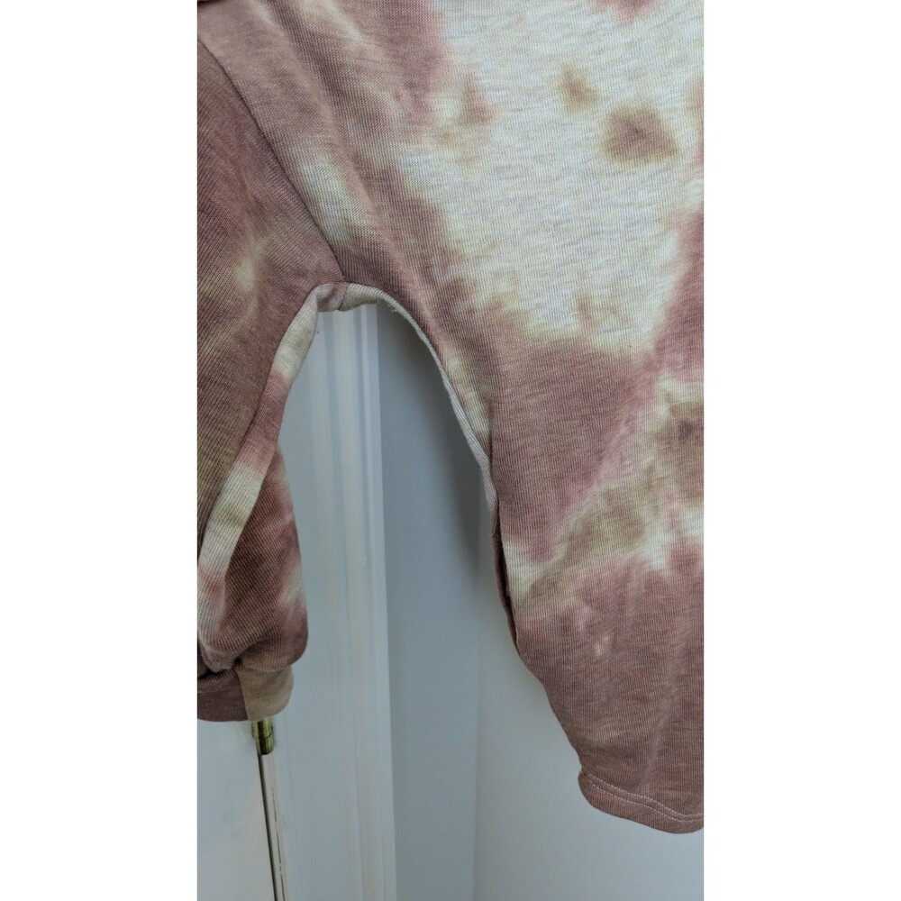 Phil Love Pink SZ M Tie-Dye Drop Shoulder Sweatshirt Comfy Oversized Boho Lounge - Picture 6 of 14